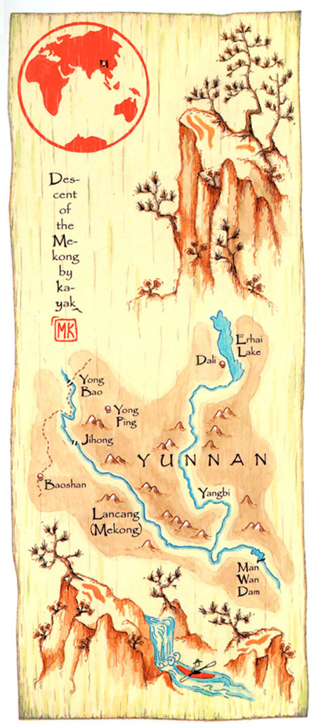 Yunnan Map by Map Hero, Inc.
