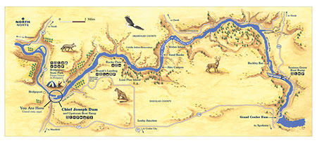 Chief Joseph Dam by Map Hero, Inc.