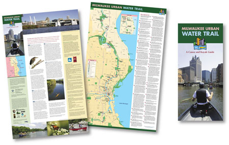 Milwaukee Urban Water Trail Map by Map Hero, Inc.