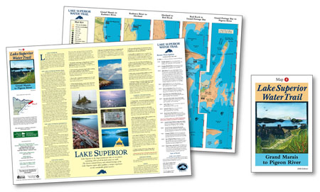 Lake Superior Water Trail Map by Map Hero, Inc.