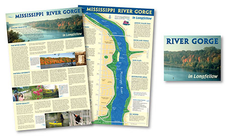 Street Mississippi River Gorge Folding Map by Map Hero, Inc.